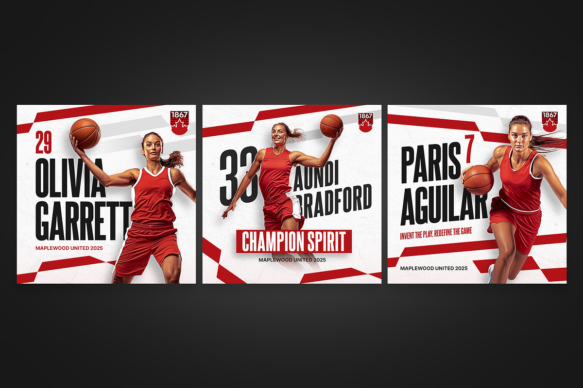 Basketball Instagram Templates, a Social Media Template by Bornx Design (Photo 2 of 6)