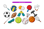 Sports Equipment, a Sport Illustration by Creathub Studio (Thumbnail 3 of 3)