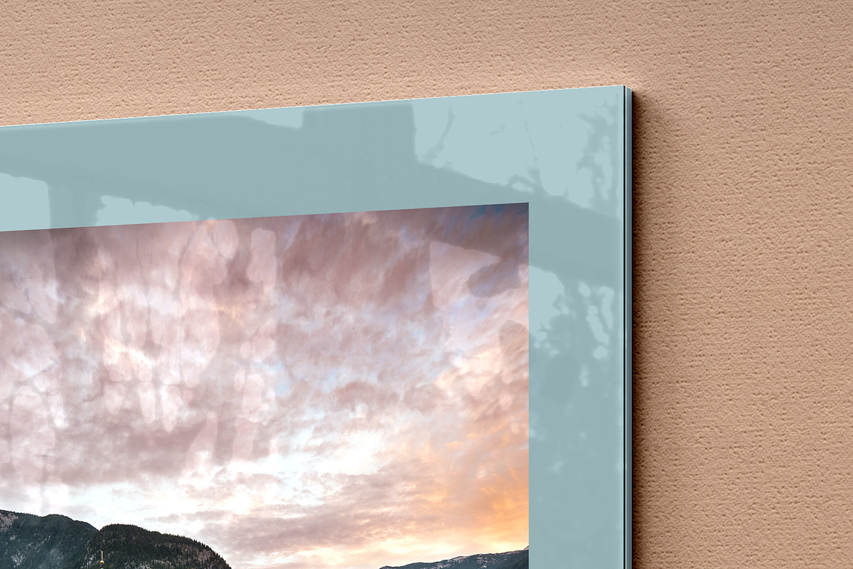 Glass Poster Canvas Mockup - 6 views, an Advertising Mockup by Illusiongraphic (Photo 12 of 18)