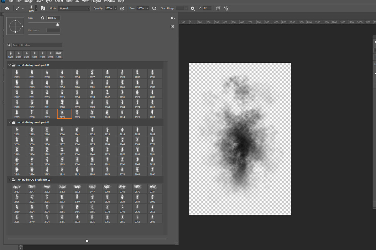 150 Photoshop Fog Brush & Png Bundle, a Brush Add-On by MRI STUDIO (Photo 4 of 21)