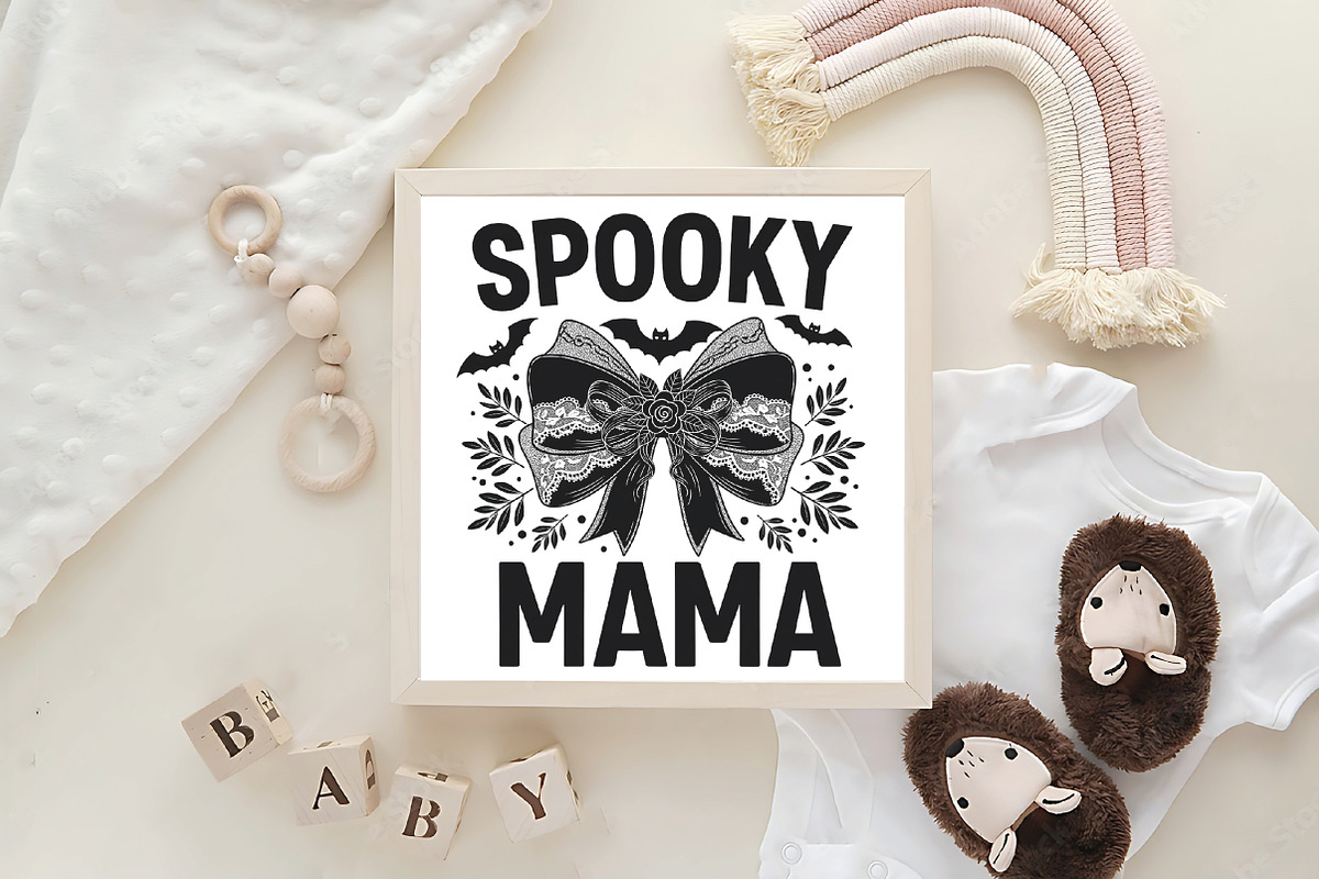 Spooky Mama PNG Coquette Halloween, an Illustration by CraftArtStudio (Photo 4 of 4)