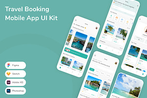 Travel Booking Mobile App UI Kit