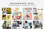 Mooboard 10 Template Pack, a Social Media Template by Fearless Confetti