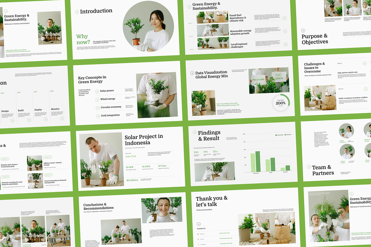 Verda-Green Energy & Sustainability, a Presentation Template by SLAB! Design (Photo 4 of 6)