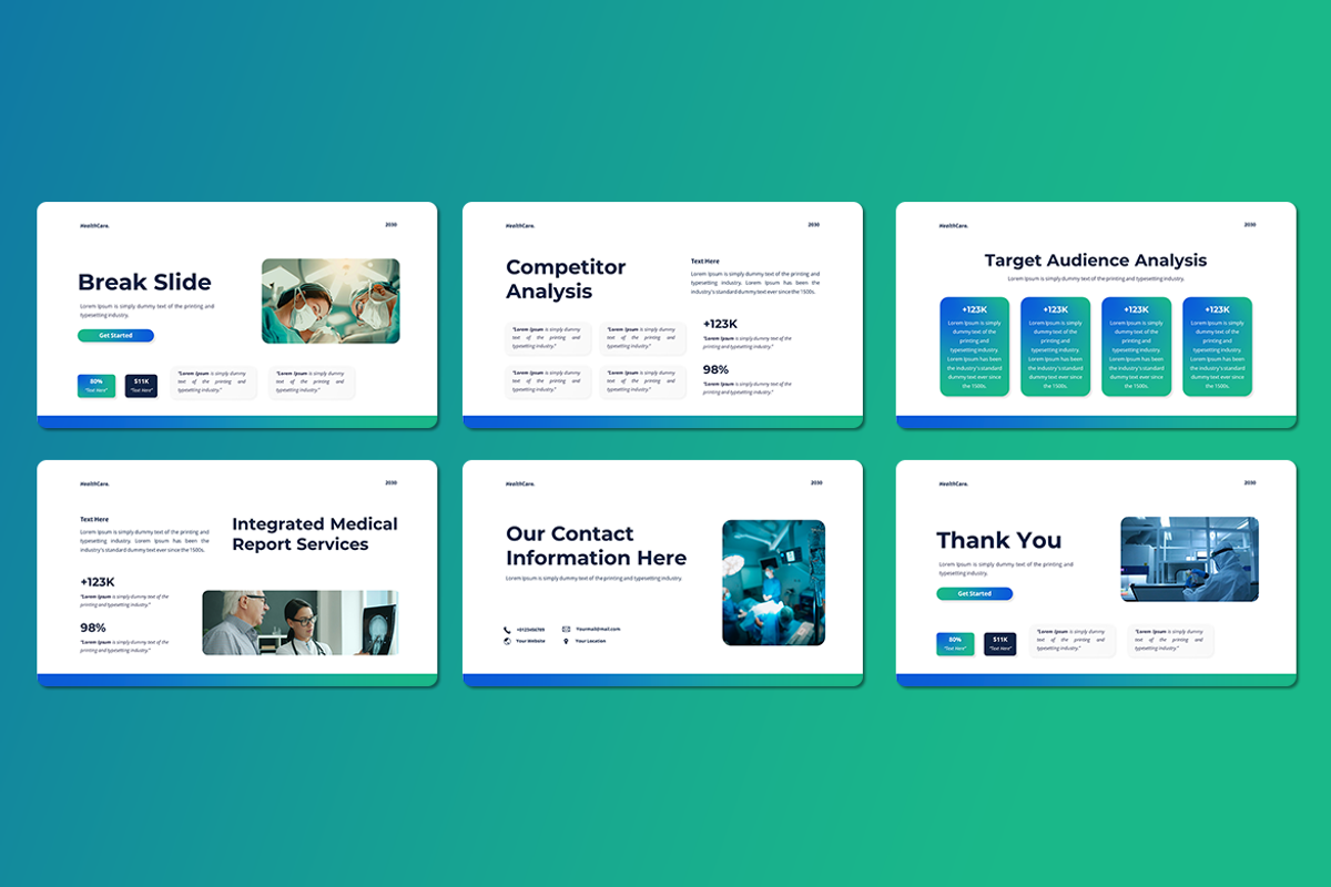 Medical Report - Google Slides, a Presentation Template by Iqsiart Studio (Photo 3 of 3)