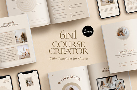 ODDA / 6 in 1 Coach & Course Bundle, a Marketing Template by Wildnun Studio