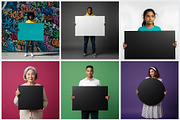 People Holding Blank Ad Boards, a Person Photo by Palleon (Thumbnail 5 of 6)