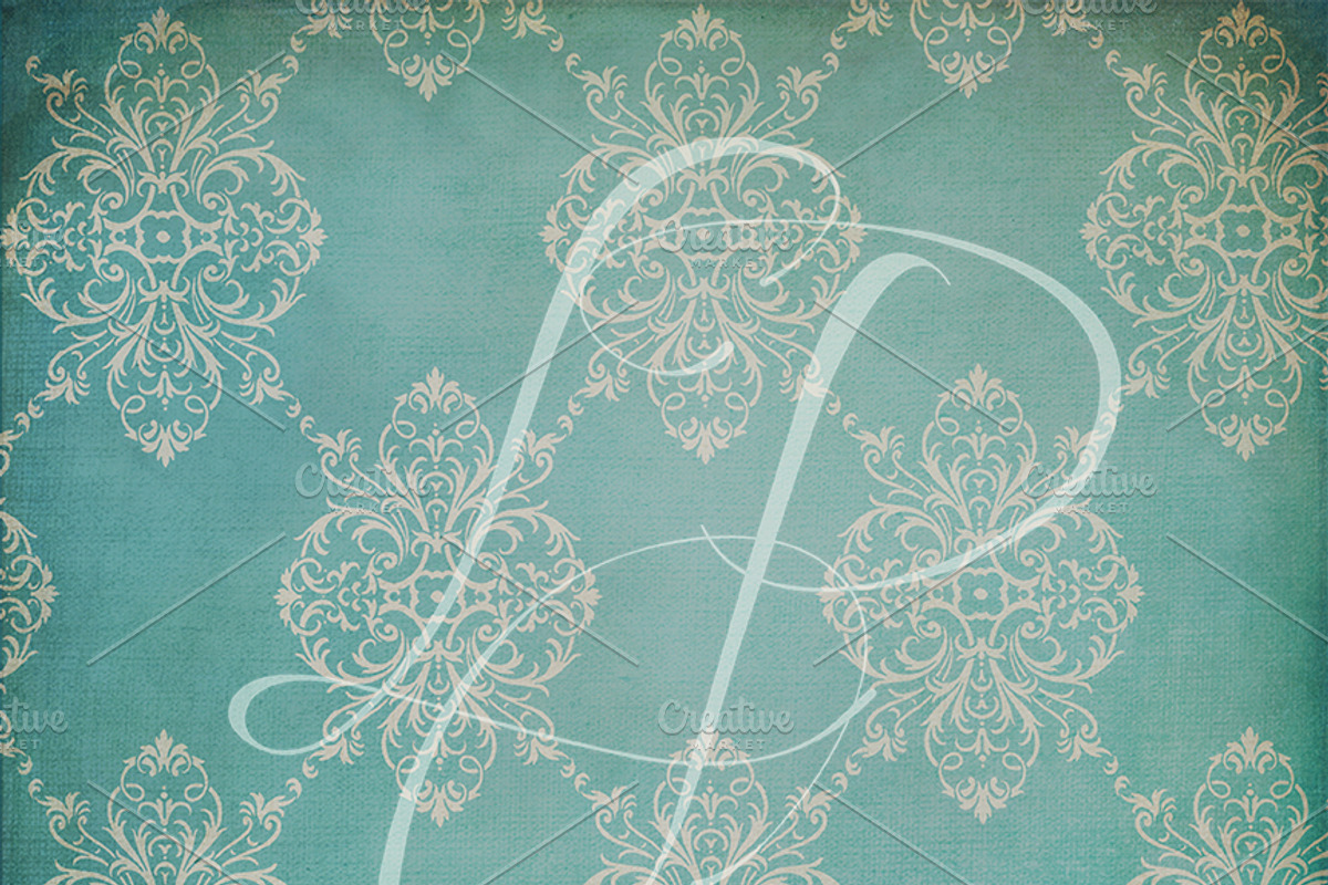 Jeweled Damask Background Textures preview 4