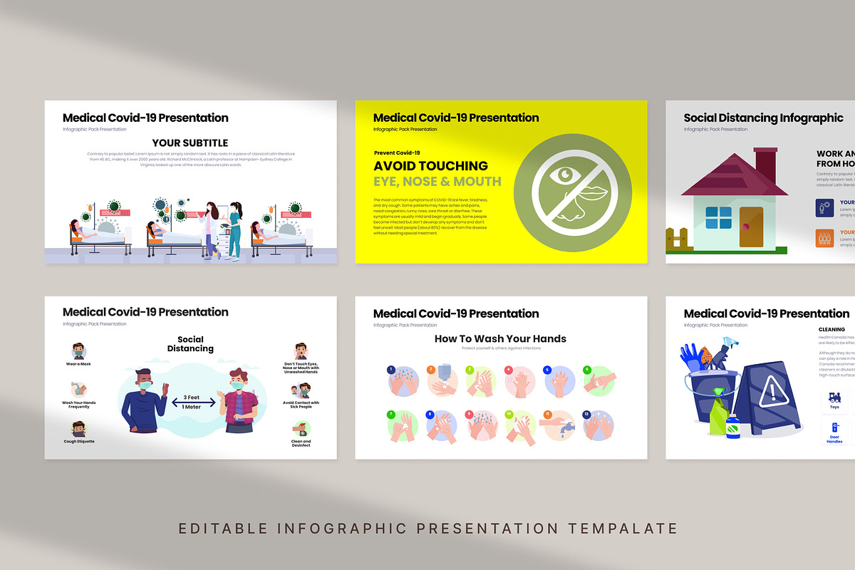 Medical Covid19 Infographic Template, a Presentation Template by Digitcase x Wealthwells (Photo 4 of 6)