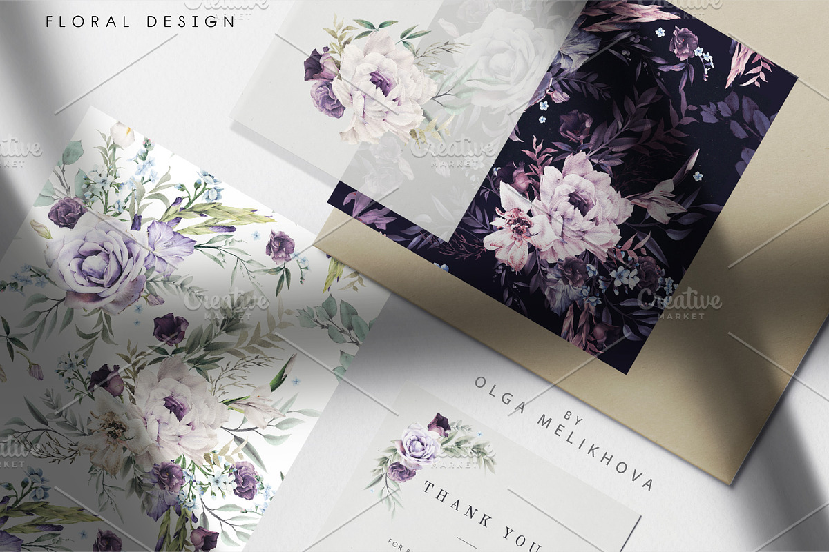 Elegant flowers (PNG), a Decorative Illustration by ollalya (Photo 5 of 6)