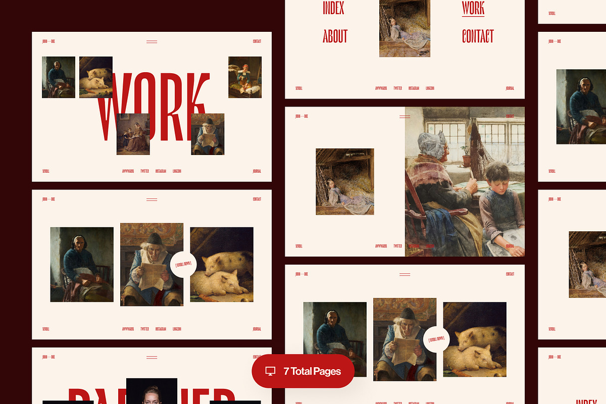 Figma Portfolio Website Template, a Landing Page Template by andrisetiawannn (Photo 3 of 7)