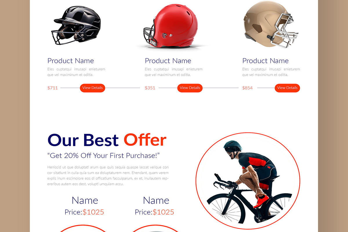 Ecommerce Landing Page Layout, a Landing Page Template by CreativeShaper (Photo 4 of 6)