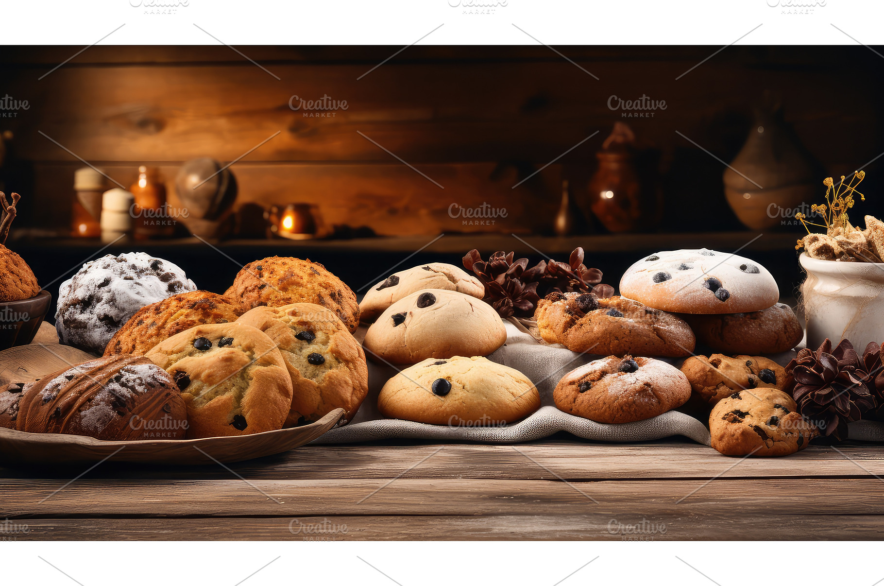 meal table food background ai, a Food & Drink Photo by pikepicture