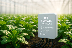 Smart farming agriculture technology, a Photo by Dvoevnore photos