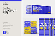 Shipping Container Mockup Set, a Packaging Mockup by mockupatelier (Thumbnail 1 of 12)