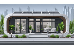 This urban house boasts a green roof, an Architecture Photo by ZinetroN