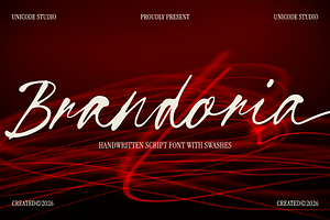 Brandoria – Handwritten Script Font