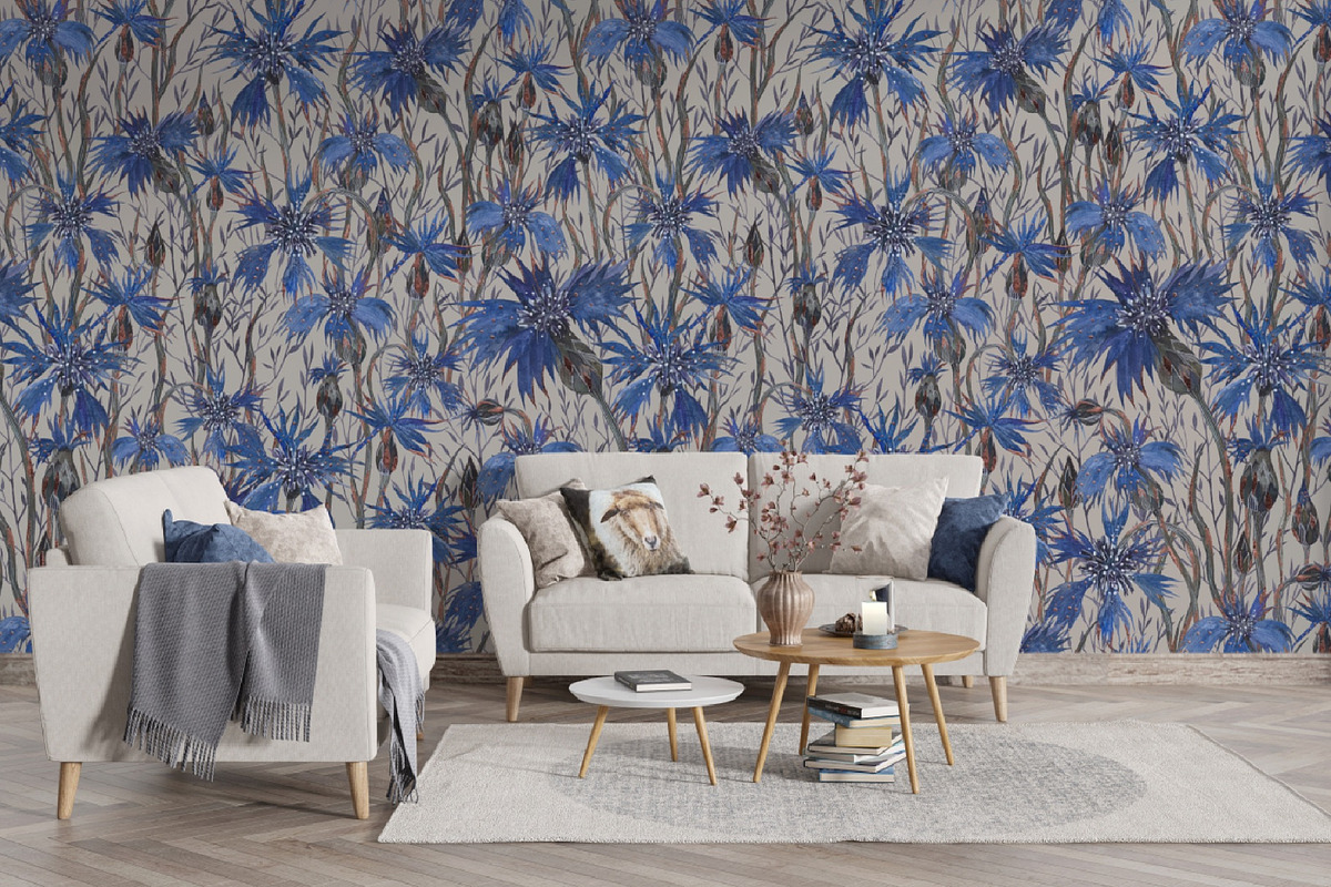 Pattern Cornflowers, an Illustration by PASHKOVA (Photo 7 of 14)