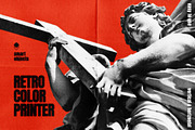 Retro Printer Photo Effect, a Layer Style Add-On by Design Squad (Thumbnail 1 of 6)