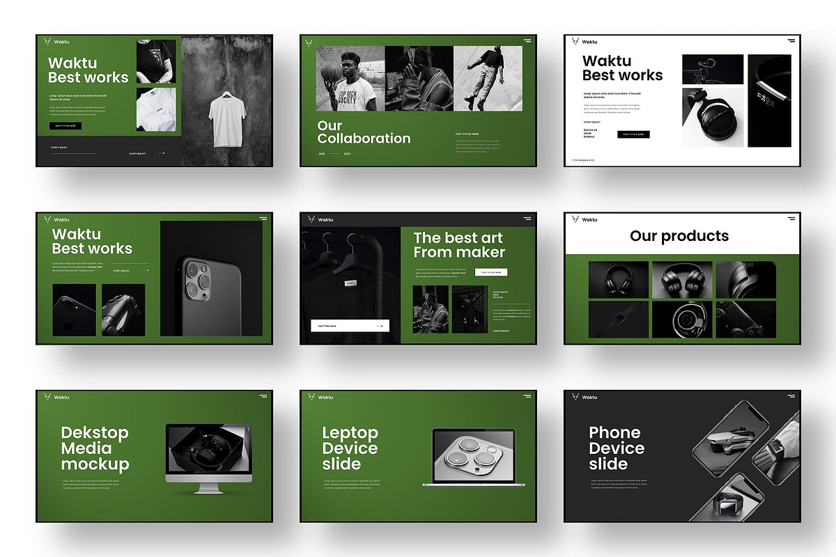 Waktu – Business PowerPoint Template, a Presentation Template by Dens Creative Studio (Photo 4 of 6)