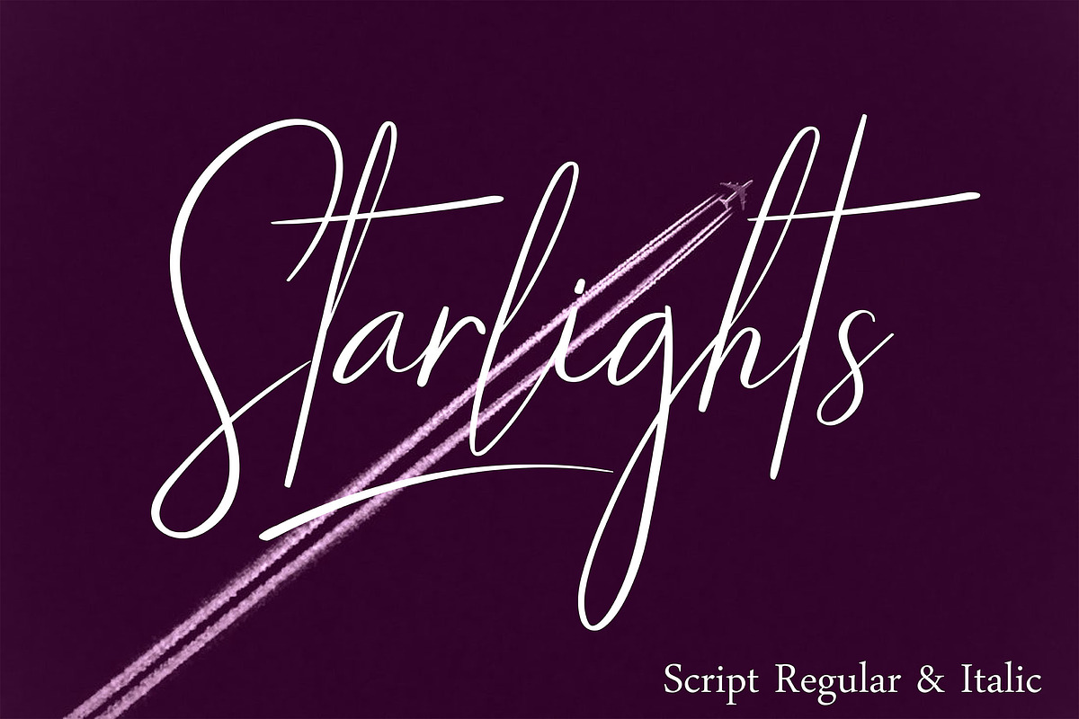 STARLIGHTS | A Classy Script, a Script Font by AMINMARIO (Photo 11 of 11)
