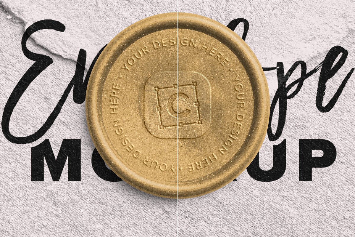 Handmade Envelope Close-Up with Wax, a Product Mockup by Custom Scene (Photo 8 of 10)