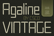 Agaline Vintage, a Sans Serif Font by Craft Supply Co. (Thumbnail 1 of 8)