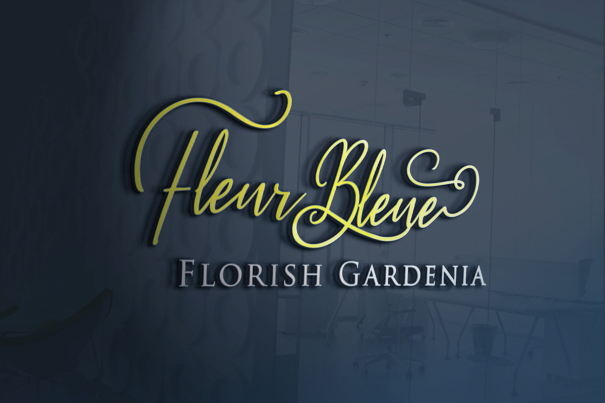 Fleur Bleue - Romantic Font preview 6
