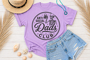 Anti Social Dads Club SVG, a Seasonal Illustration by Rose Art (Thumbnail 3 of 8)