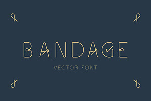 Vector Font. Bandage