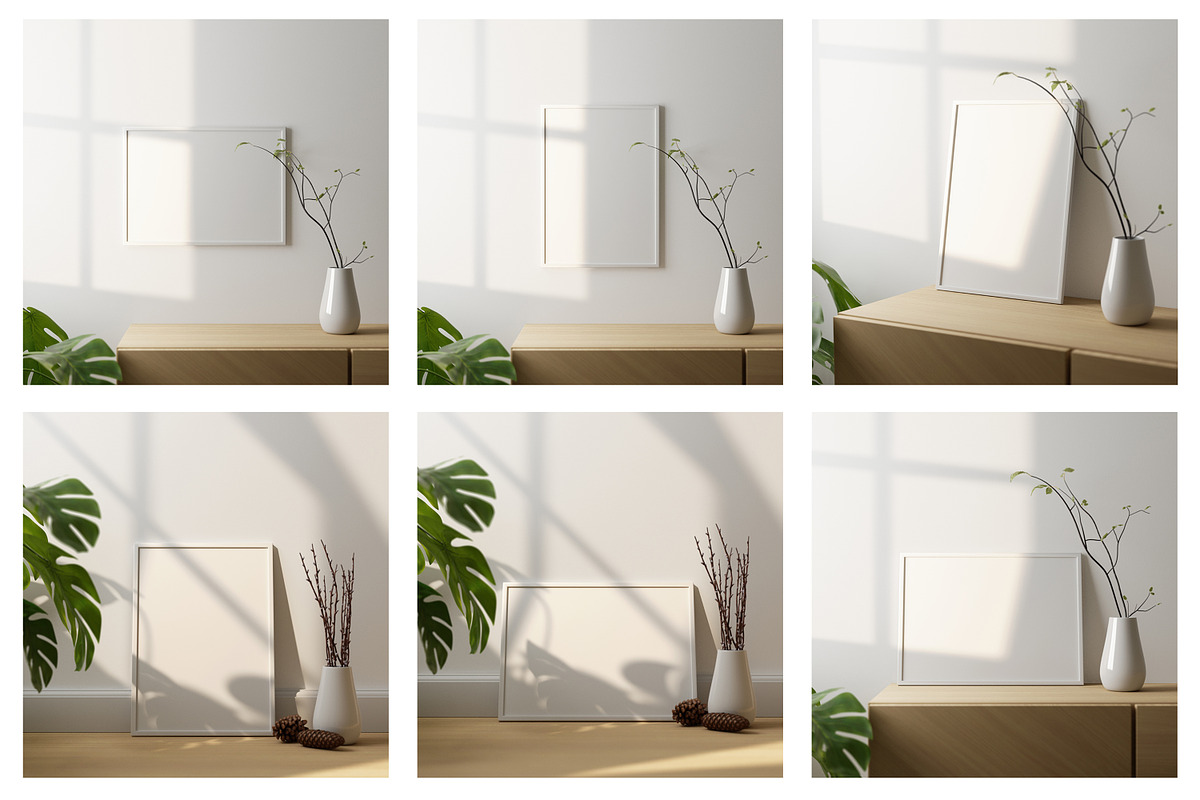 Photo Frame Mockups, a Print Template by simuradi (Photo 11 of 11)