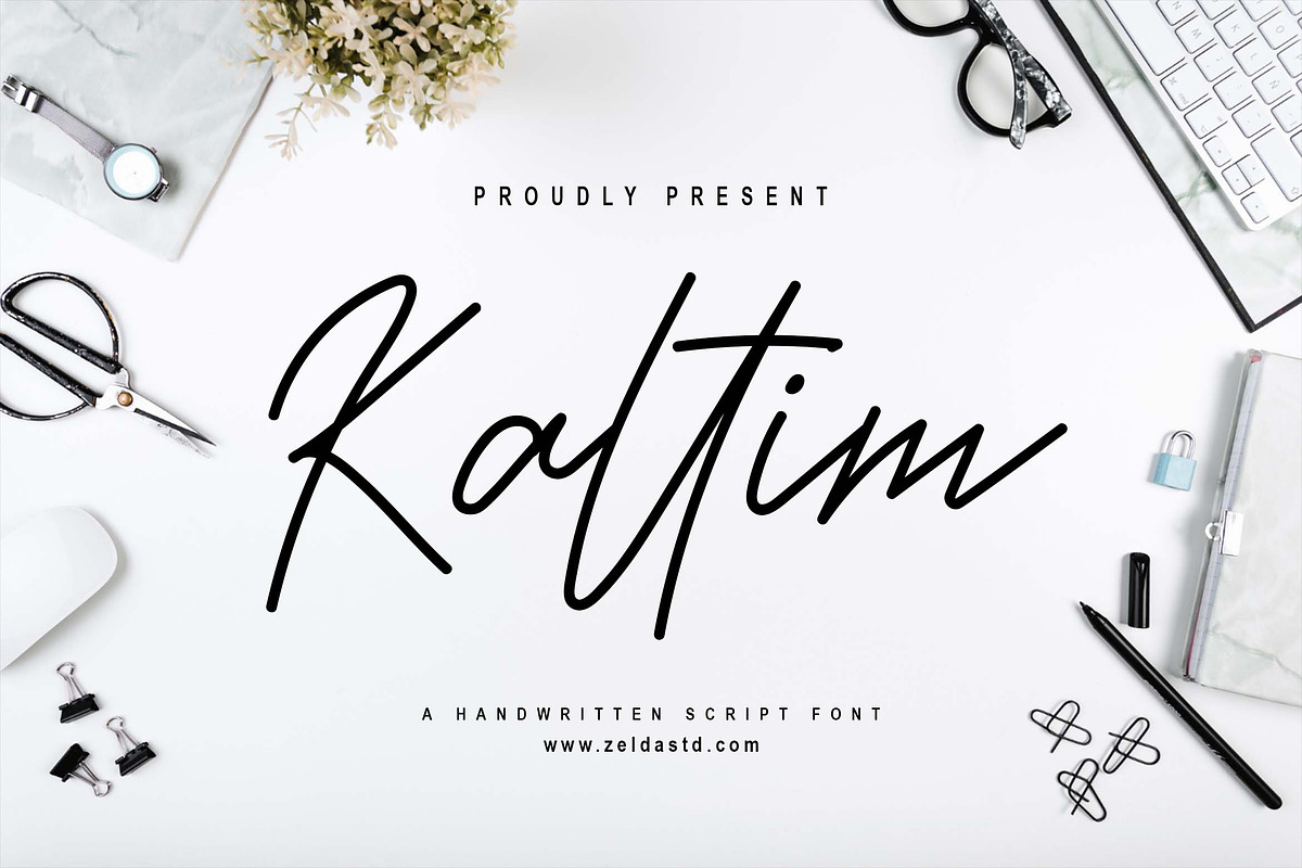 Kaltim Font, a Script Font by Zelda Graphic (Photo 1 of 6)