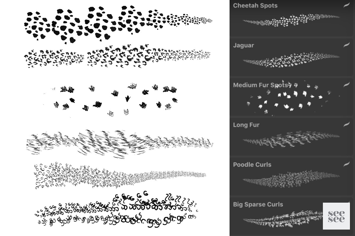 Procreate Fur 45 Brush Pack preview 8