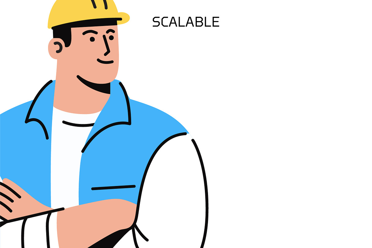 Construction Worker 01 – Vector, a Work Illustration by Studio22 (Photo 3 of 3)