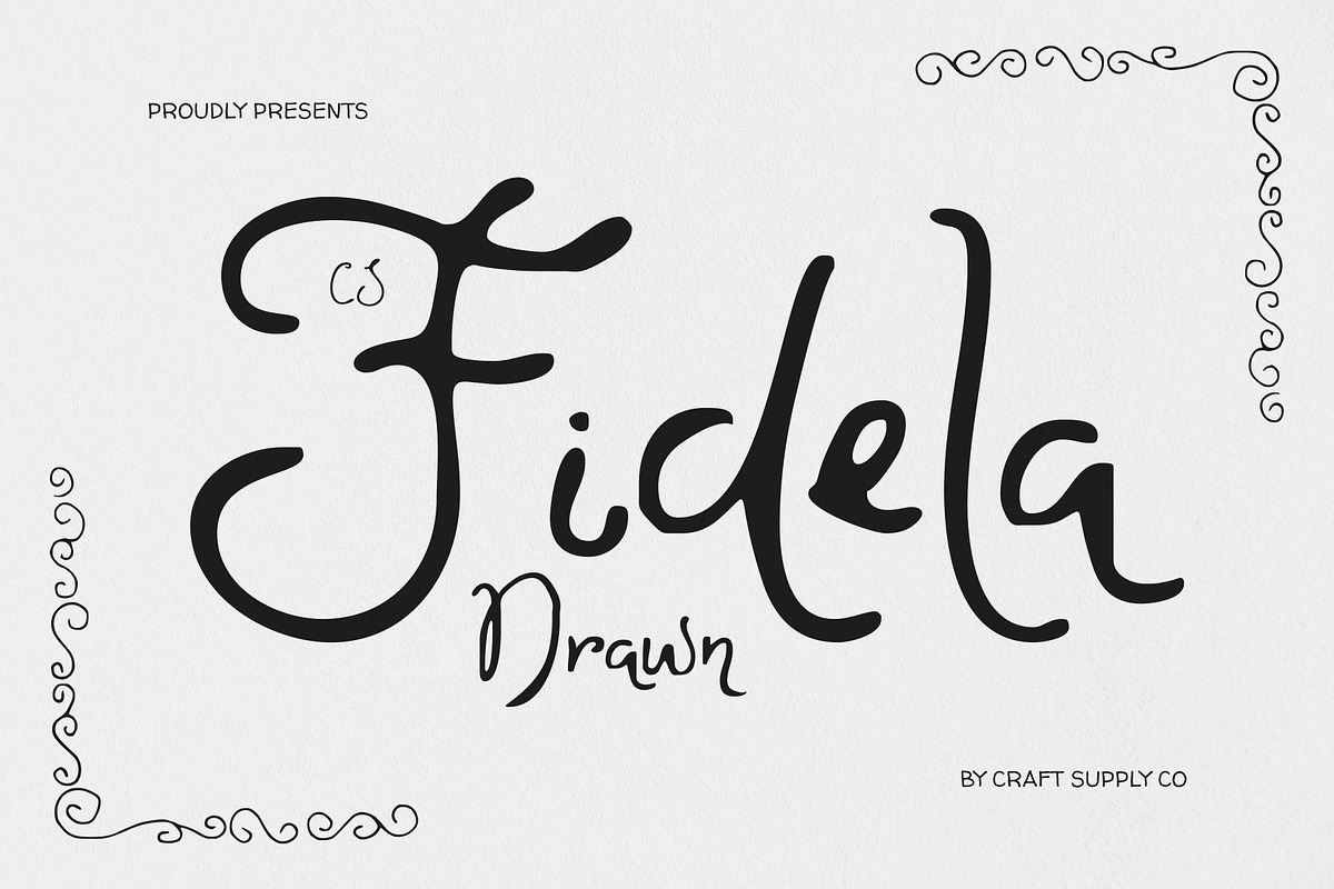 CS Fidela Drawn, a Sans Serif Font by Craft Supply Co. (Photo 1 of 8)