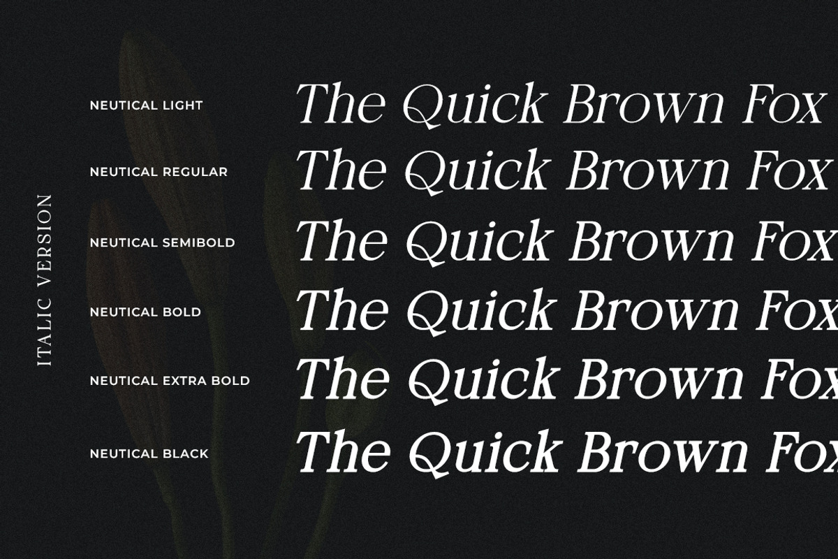 Neutical Serif Font Family (12 Font), a Serif Font by Heinzel Std (Photo 16 of 19)
