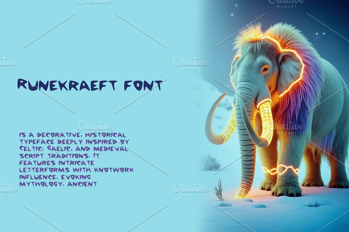 Runekraeft-font-Motel-0292-25, a Font by canve (Photo 2 of 2)