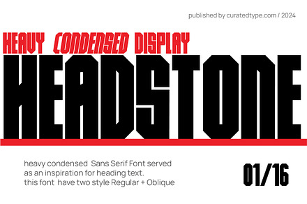 Headstone - Heavy Condensed Sans