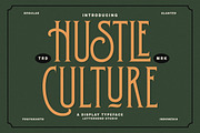 Hustle Culture Vintage Display, a Serif Font by Letterhend Studio (Thumbnail 1 of 10)