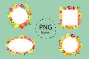 Watercolor tropical fruits., a Texture Illustration by lilisavelieva (Thumbnail 5 of 5)