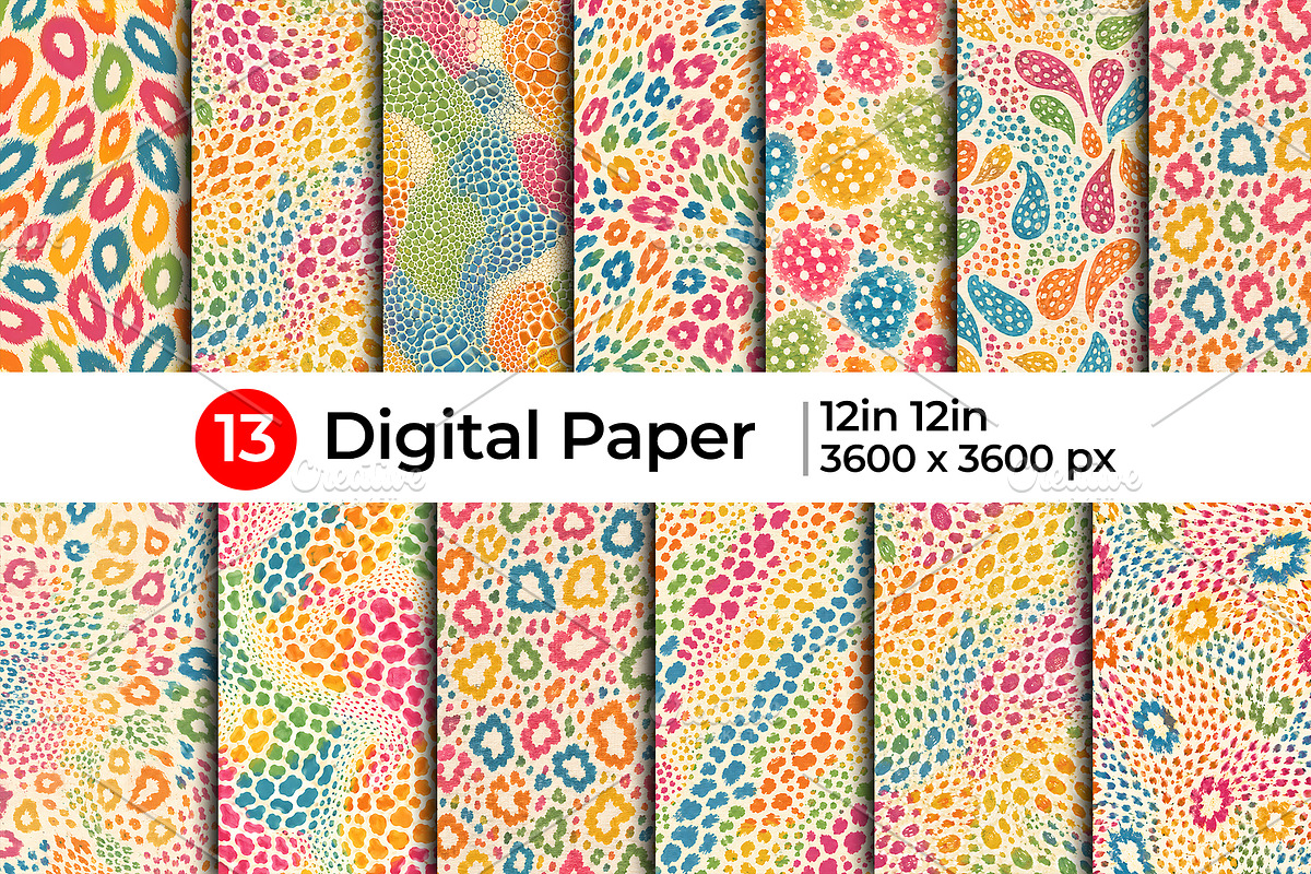 Colorful Rainbow Leopard Pattern, a Pattern Graphic by Artonix (Photo 1 of 4)