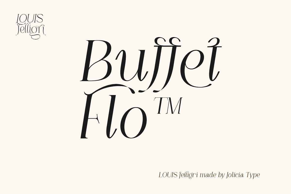 LOUIS felligri | Serif Display Font, a Serif Font by Jolicia Type (Photo 7 of 15)