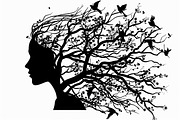 Nature Face Vector Collection, an Illustration by BIPLOB EXPERT (Thumbnail 8 of 9)