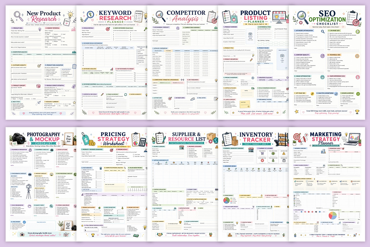 2027 Creative Seller Growth Planner, a Stationery Template by Designmela01 (Photo 3 of 6)