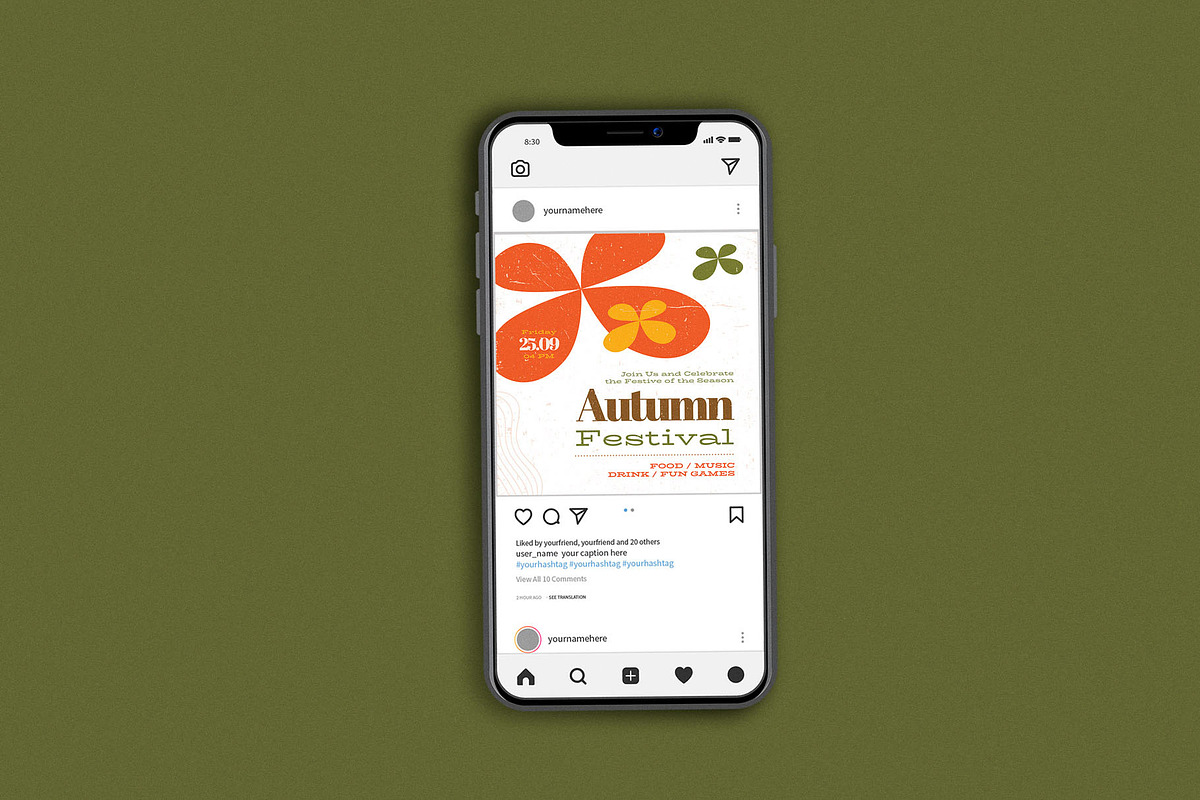 Autumn Festival Flower, a Flyer Template by Me55enjah Design (Photo 3 of 4)