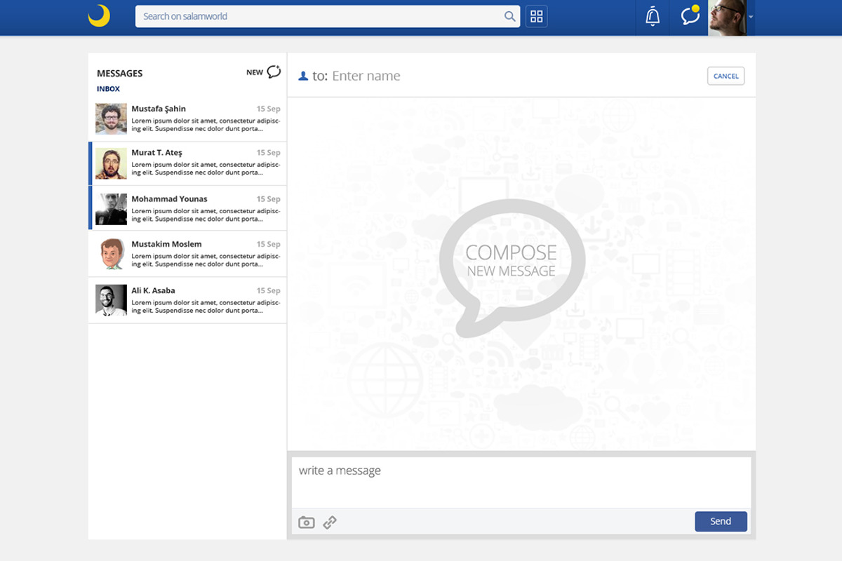 Salam World - Social Network Site, a Websites & App Template by IQSIR (Photo 11 of 15)