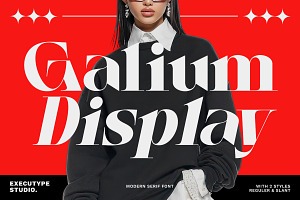 Galium Display, a Sans Serif Font by executypeStudio