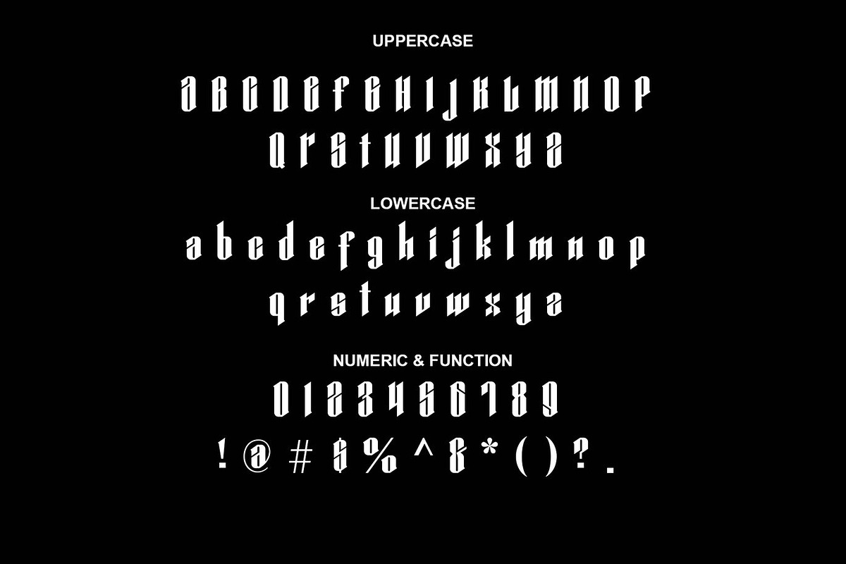 Metrina - Modern Blackletter Font, a Blackletter Font by Luna Shop (Photo 2 of 5)