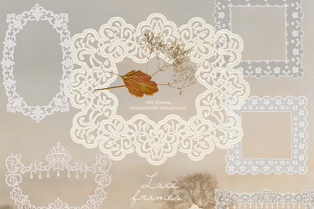 Emboss Paper, Lace Frames & Overlays, an Object Graphic by Pamyatka Shop (Photo 2 of 13)
