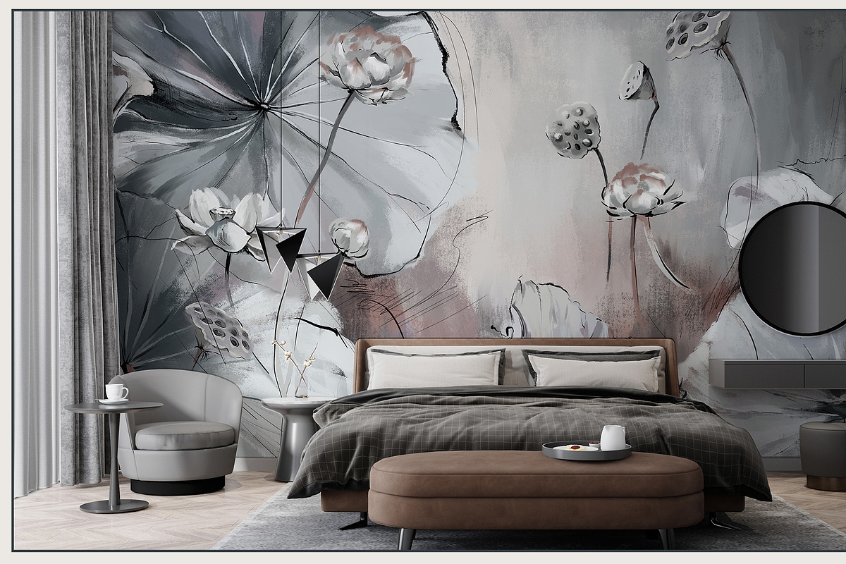 Fresco collection WATER LILIES, a Wallpaper Graphic by Natalia0307 (Photo 8 of 18)